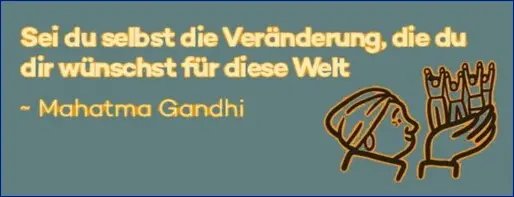 Aussage von Mahatma Gandhi